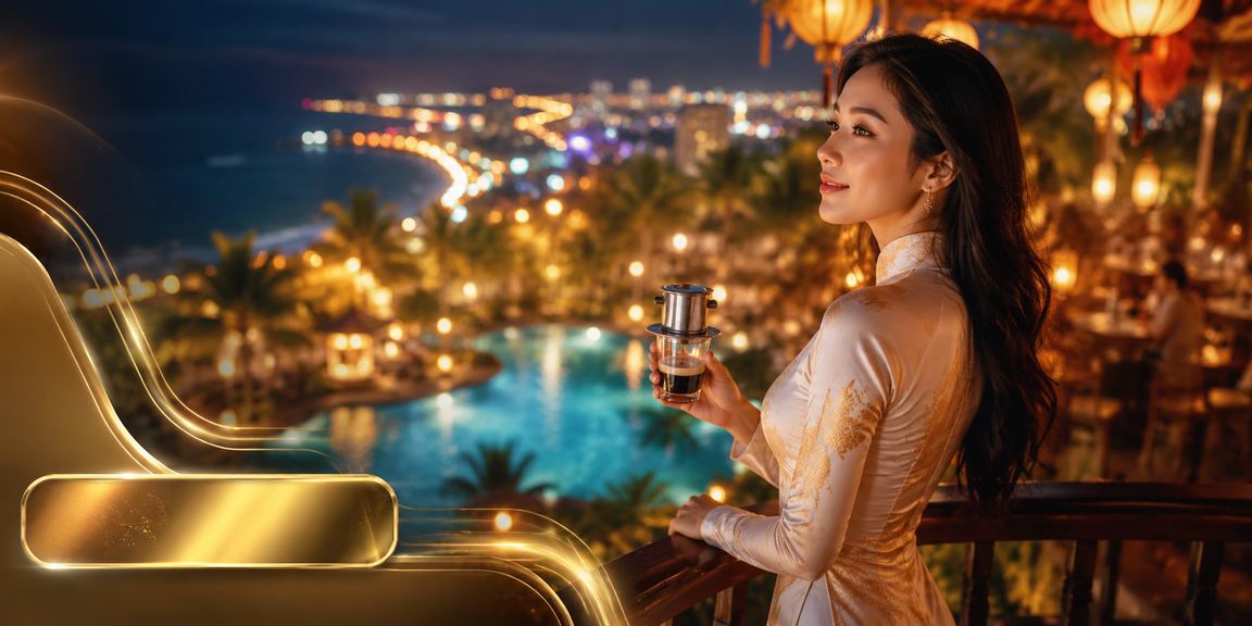Người phụ nữ Việt Nam trong trang phục áo dài tham gia cá cược tại Mũi Né